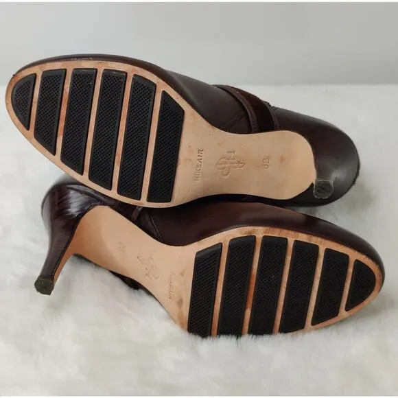 Brown Cole Haan Heeled Booties Sz 6