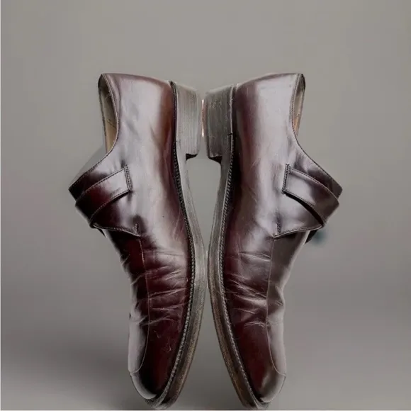 Bruno Magli Monk Strap Leather Dress Shoes 9.5
