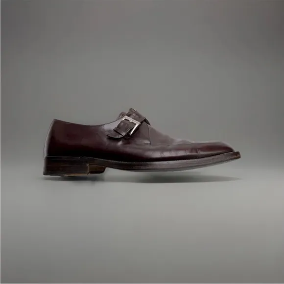 Bruno Magli Monk Strap Leather Dress Shoes 9.5