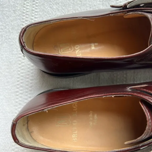 Bruno Magli Monk Strap Leather Dress Shoes 9.5