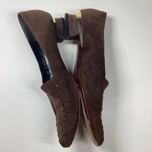 Bruno Magli Suede low loafer in Brown