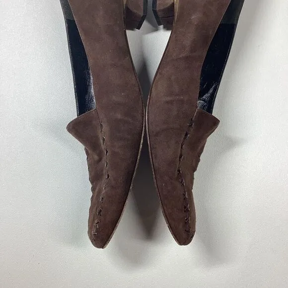 Bruno Magli Suede low loafer in Brown