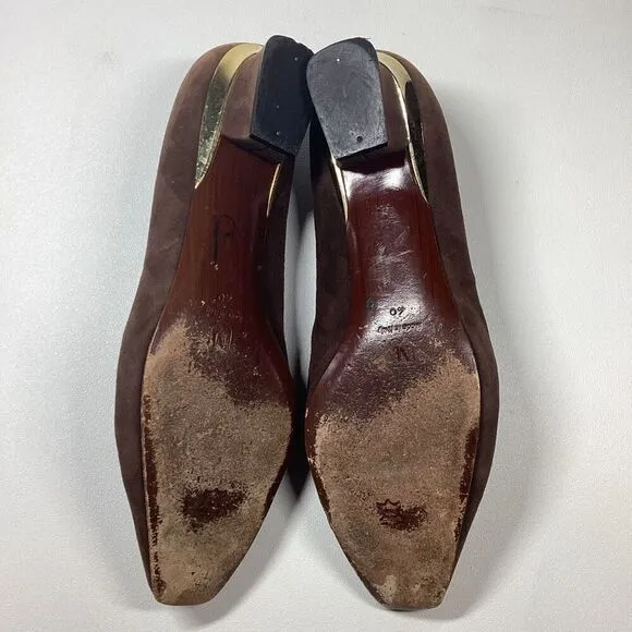 Bruno Magli Suede low loafer in Brown