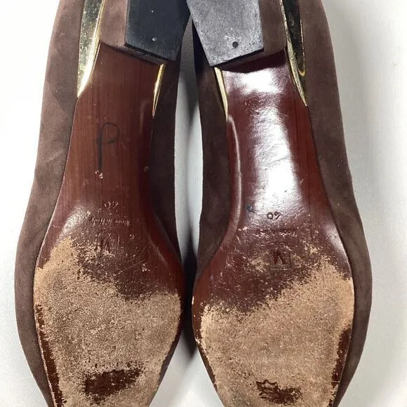 Bruno Magli Suede low loafer in Brown