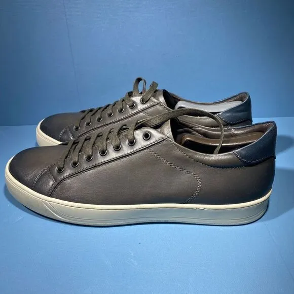 Bruno Magli Westy BM600114 Mens Brown Leather Low Top Designer Sneakers Shoes