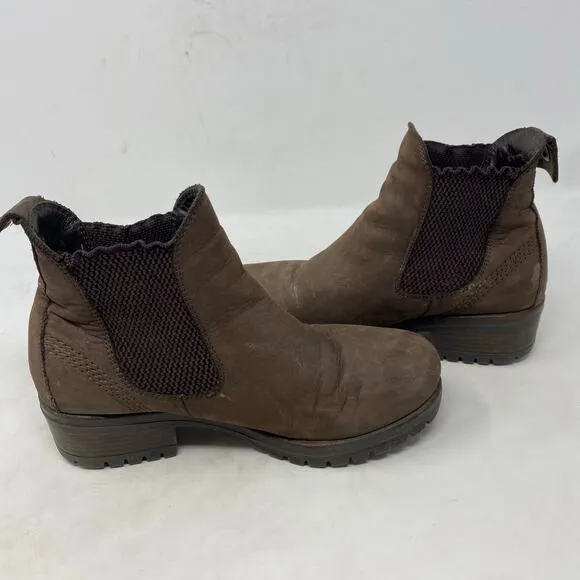 Bueno Florida Boot Brown Leather Womens Shoes Size 6