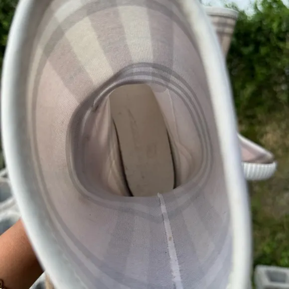 Burberry Girls Haymarket Check Pattern Rubber Rain Boots Sz 13