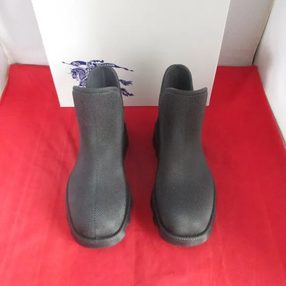 Burberry Men's Rubber Ankle Rain Boots $820 - Size EU 39 - Black - #1068