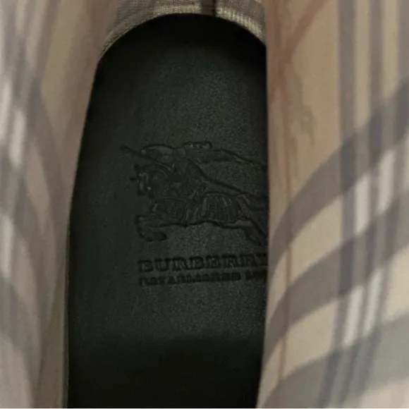 Burberry Plaid Rain Boots; size 37; Gently worn