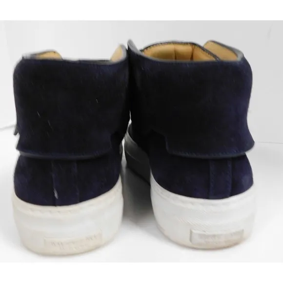 Buscemi Womens Blue Marino Suede Sneakers Shoes eu 38