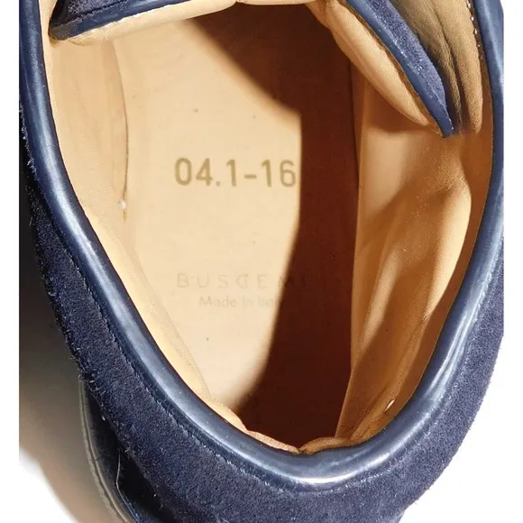 Buscemi Womens Blue Marino Suede Sneakers Shoes eu 38