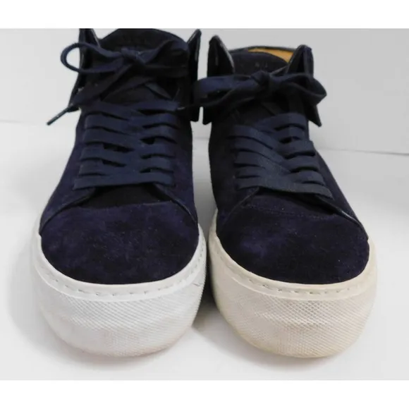 Buscemi Womens Blue Marino Suede Sneakers Shoes eu 38