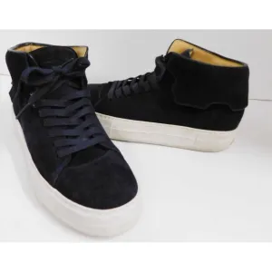 Buscemi Womens Blue Marino Suede Sneakers Shoes eu 38