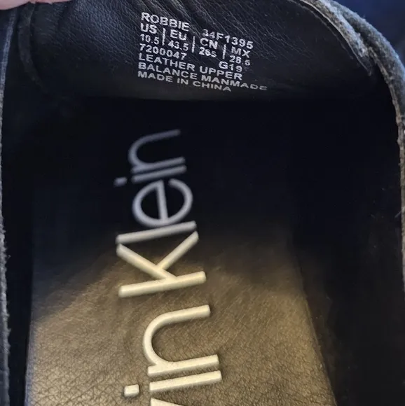 Calvin Klein men's suede boots size 10.5 US , color black