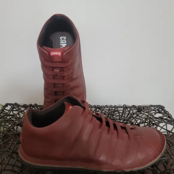 Camper Beetle Casual Ankle Shoes Boots Red Brown Size  11 U.S 45 EU