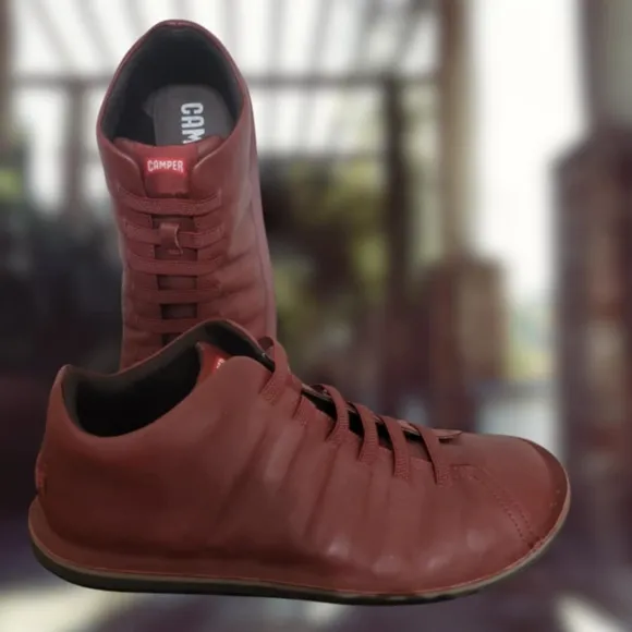 Camper Beetle Casual Ankle Shoes Boots Red Brown Size  11 U.S 45 EU