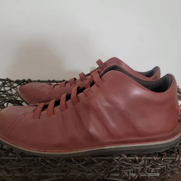 Camper Beetle Casual Ankle Shoes Boots Red Brown Size  11 U.S 45 EU
