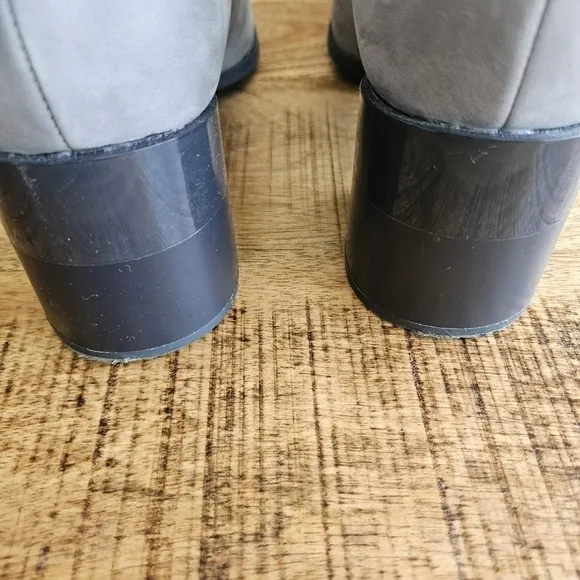 CAMPER Hanna Ankle Boots Booties EU 41 US 11 Block Heel Grey Suede
