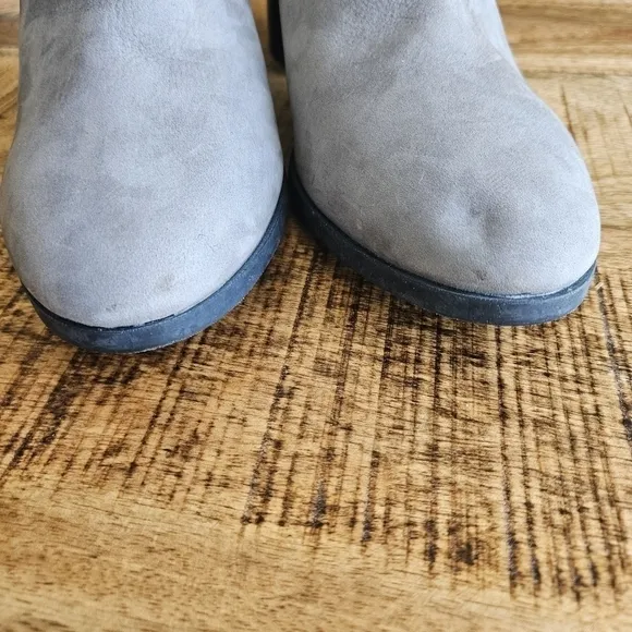CAMPER Hanna Ankle Boots Booties EU 41 US 11 Block Heel Grey Suede