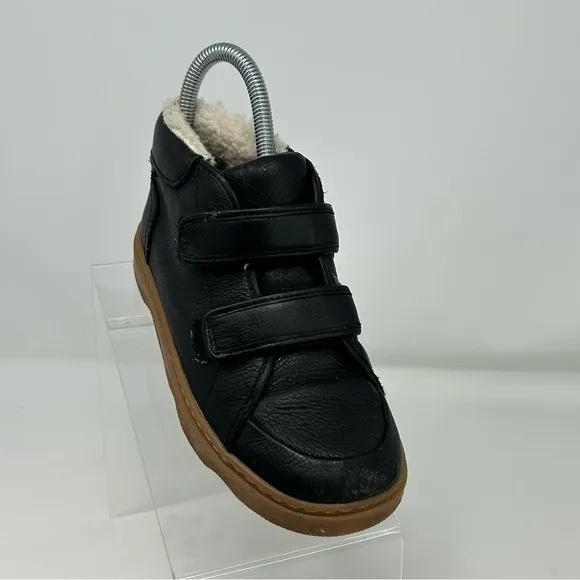 Camper Kiddo Kids Girls Black Leather Adjustable Boots Size 32 (US Size 13.5)