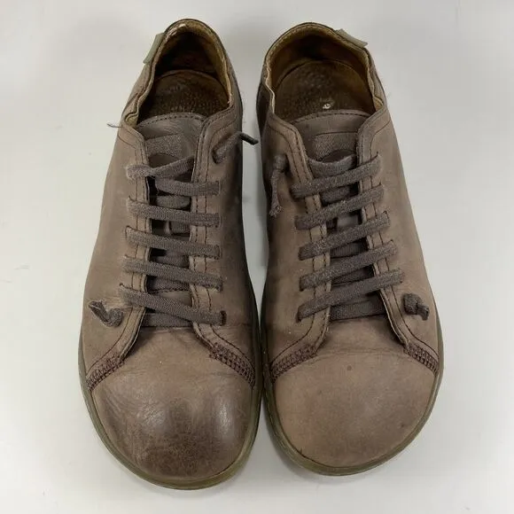 Camper Peu Cami Leather Shoes Brown Womens Size US 8.5, EU 41 Slip On Casual