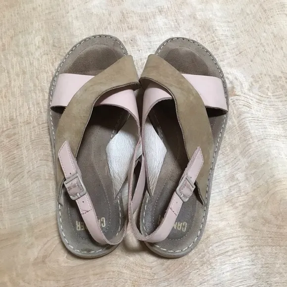 Camper Pim Pom Leather Sandals Size 37/7