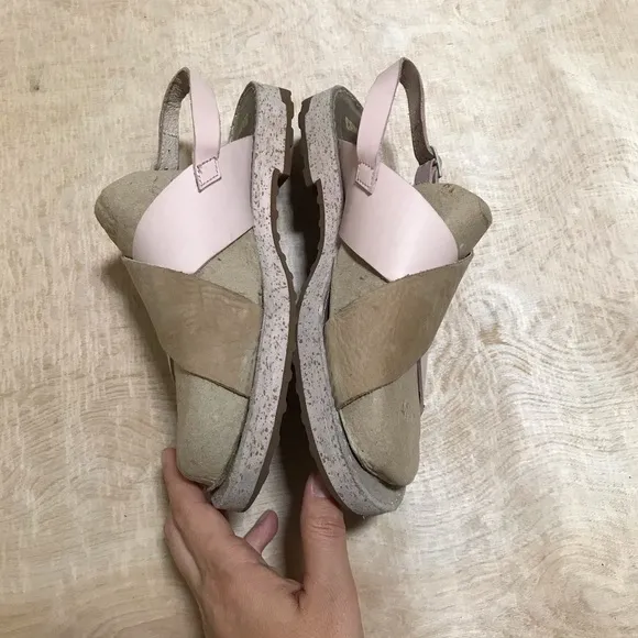 Camper Pim Pom Leather Sandals Size 37/7
