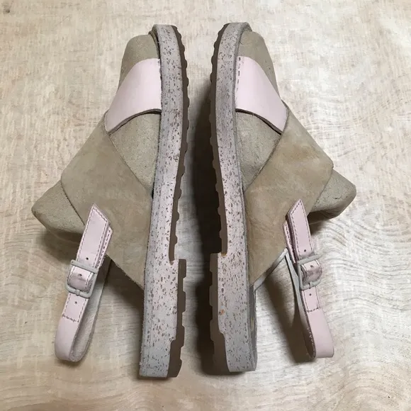 Camper Pim Pom Leather Sandals Size 37/7