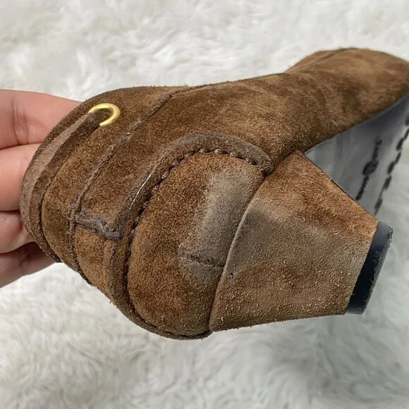 Car Shoe Women's Brown Suede The Original Driving Tassels Shoes Size 38.5