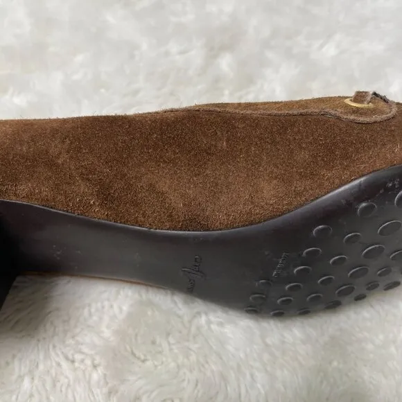 Car Shoe Women's Brown Suede The Original Driving Tassels Shoes Size 38.5