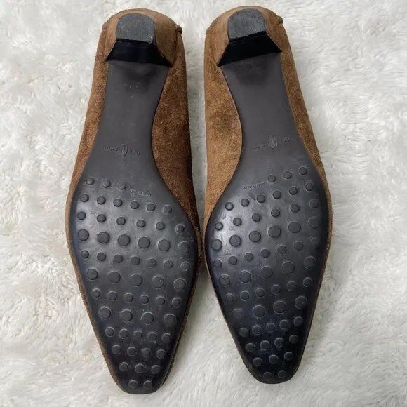 Car Shoe Women's Brown Suede The Original Driving Tassels Shoes Size 38.5