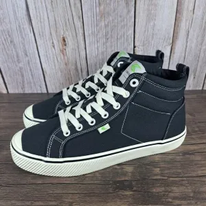 Cariuma OCA High Black Contrast Stripe Canvas Sneaker Women's 9 Men's 7.5 (VGC)