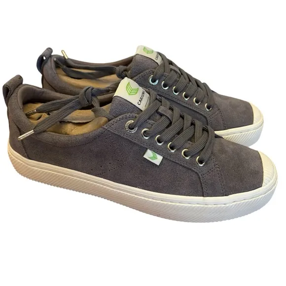 Cariuma suede sneakers charcoal lace-up new in box Women’s 9.5 Men's 8
