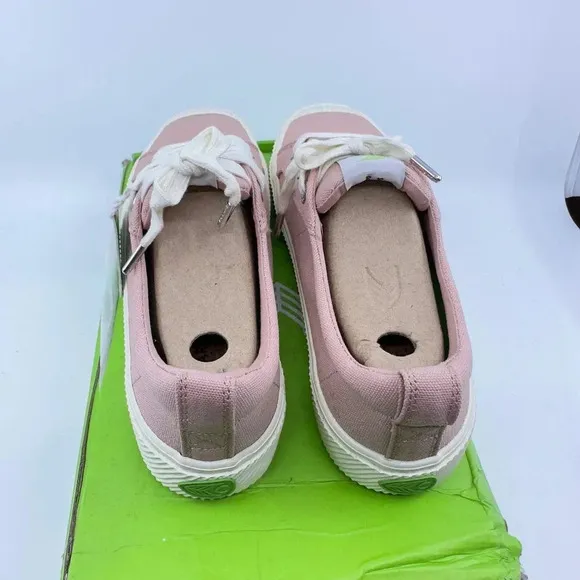 Cariuma Unisex Oca Low Canvas Sneaker Casual Shoes Lace-Up Rose Pink Size 5/6.5