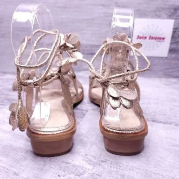 Cecelia New York Ophelia Metallic Leather Sandal Rose Gold Women's sz 5.5 NEW
