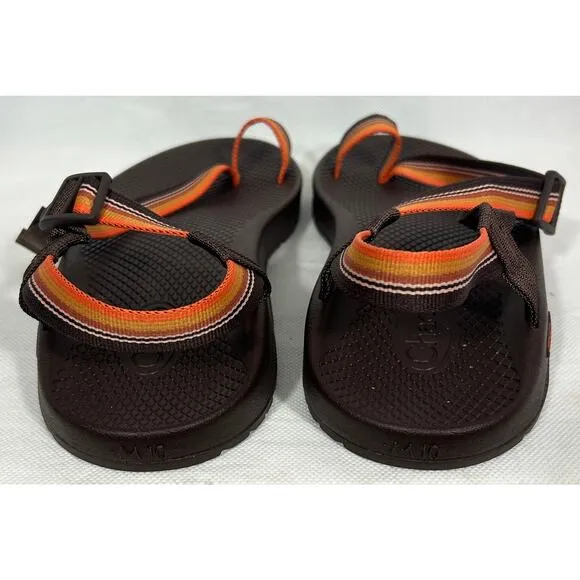 Chaco Bodhi Sandals Brown Orange Webbing Men's 10M With Box