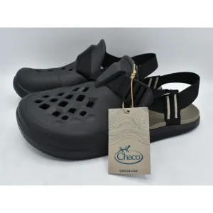 Chaco Mens Size 10 Chillos Black Clogs Shoes