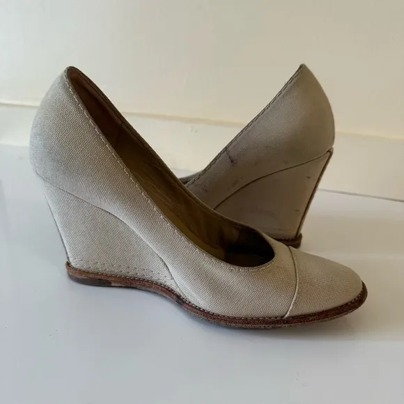 CHANEL Wedge Women's shoes size 5.5