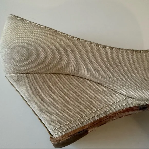 CHANEL Wedge Women's shoes size 5.5