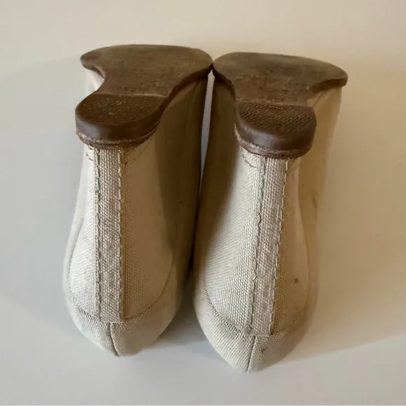 CHANEL Wedge Women's shoes size 5.5