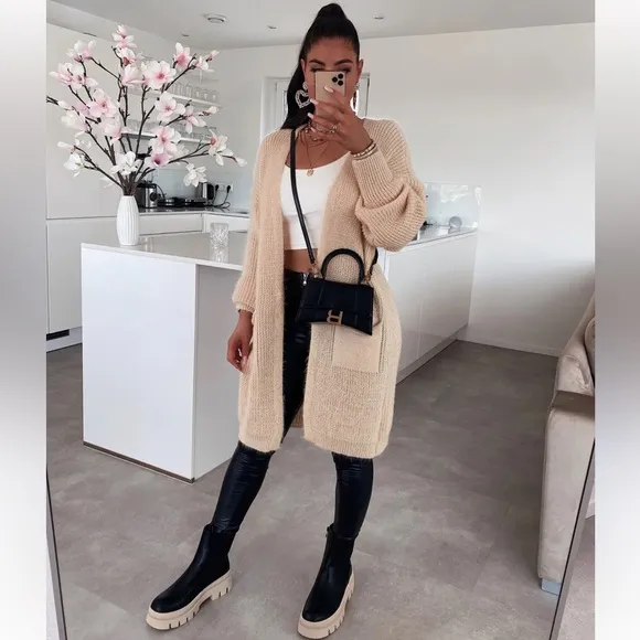 CHARLES &amp; KEITH Leather Black Boots