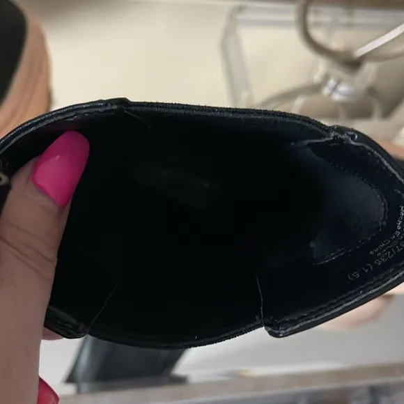CHARLES &amp; KEITH Leather Black Boots