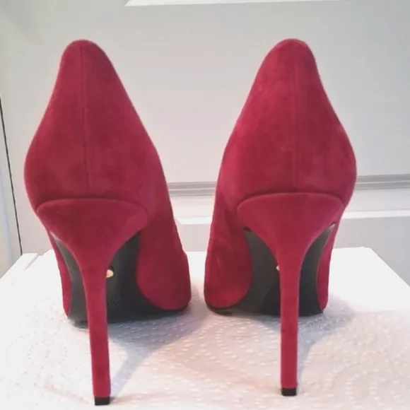 Charles David Women's Pink Suede Heels