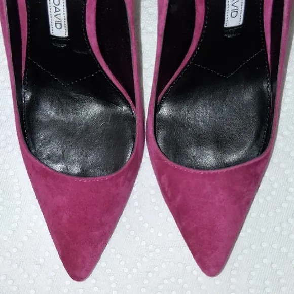 Charles David Women's Pink Suede Heels
