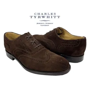 Charles Tyrwhitt | Men’s‎ 7 1/2 | Brown Suede Wingtip Oxford Shoes