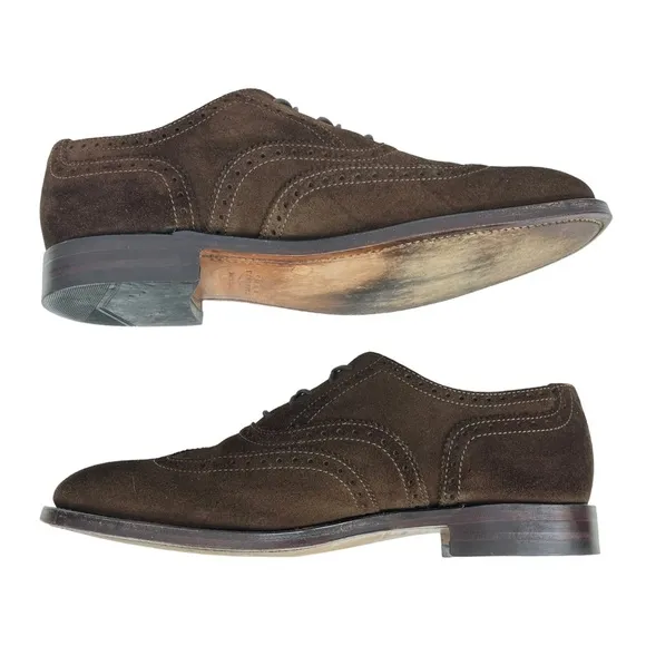 Charles Tyrwhitt | Men’s‎ 7 1/2 | Brown Suede Wingtip Oxford Shoes