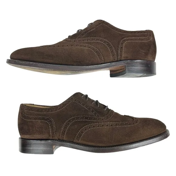 Charles Tyrwhitt | Men’s‎ 7 1/2 | Brown Suede Wingtip Oxford Shoes