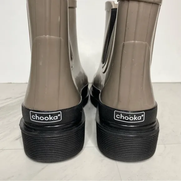Chooka Gray Rubber Chelsea Boot 9