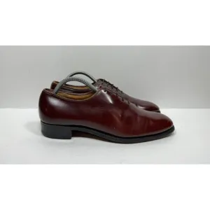 Church's Custom Grade Wholecut Mens Size 9 / UK 8 Burgundy Leather Dress Shoes