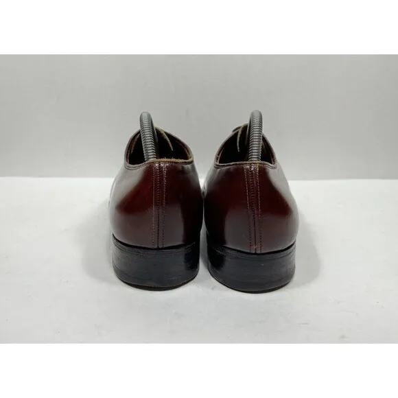 Church's Custom Grade Wholecut Mens Size 9 / UK 8 Burgundy Leather Dress Shoes